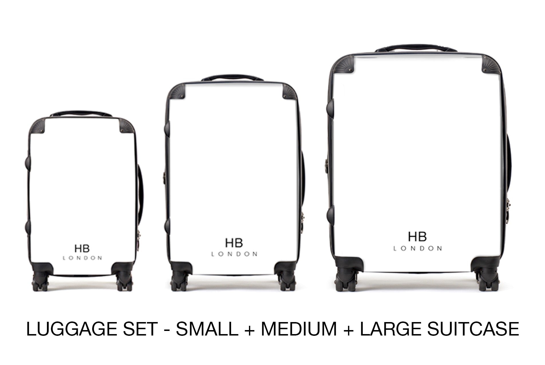 Personalised Pink and Gold Marble with White Font Initial Suitcase